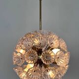 Magnifique réplique de Spoutnik en laiton et verre, inspirée de l'ère spatiale, signée Dandelion, années 1960 / Allemagne