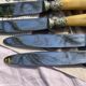 Set of 12 Antique Art Nouveau Table Knives - Tableware