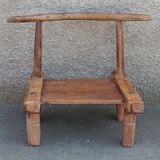 Tabouret ancien en bois. Art africain Baoulé de Côte d'Ivoire