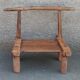 Antique wooden stool. Baoulé African art from Ivory Coast.