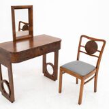 Art Deco dressing table with chair, Poland, ca. 1930.