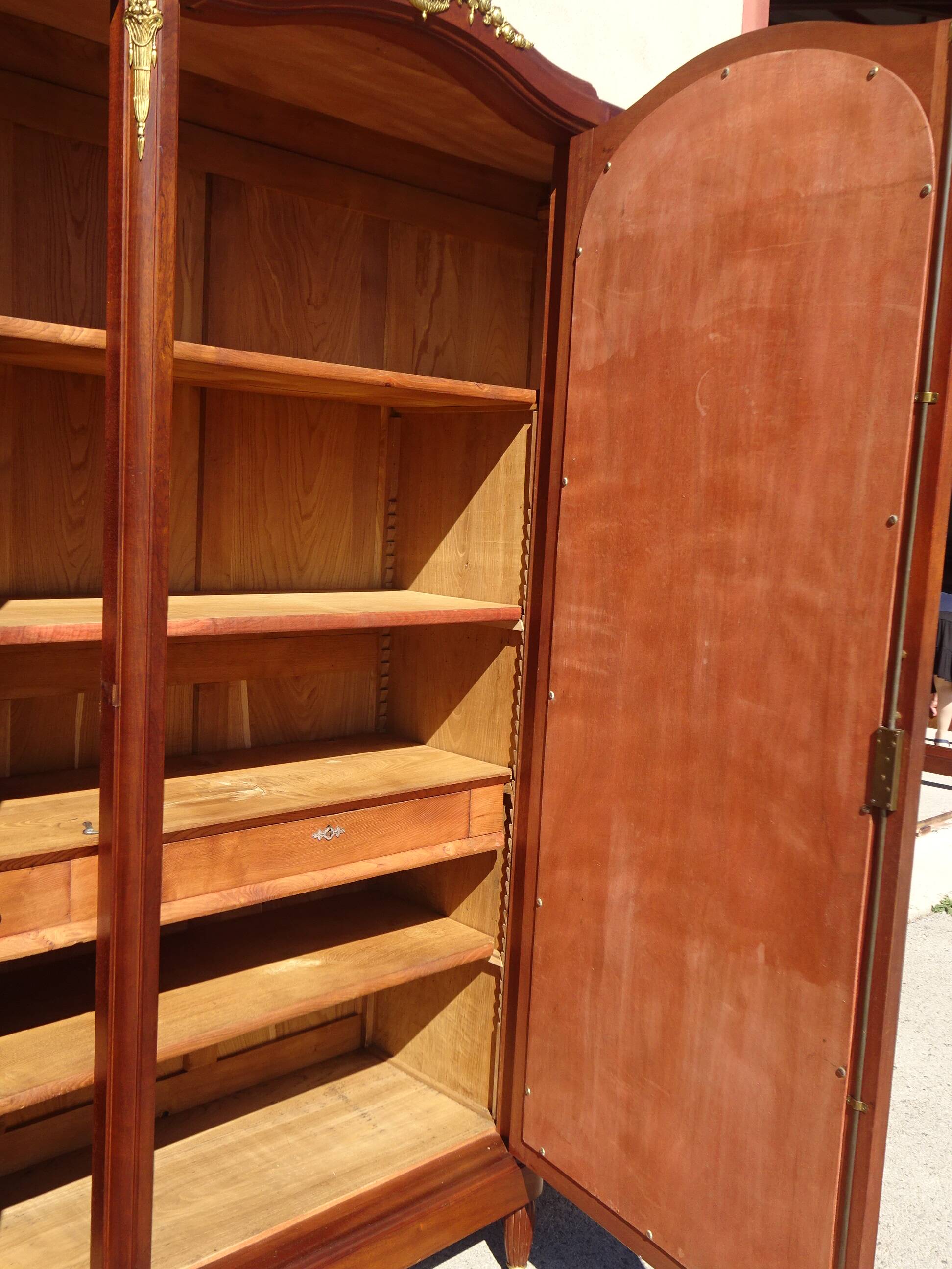 Louis XVI style mahogany cabinet