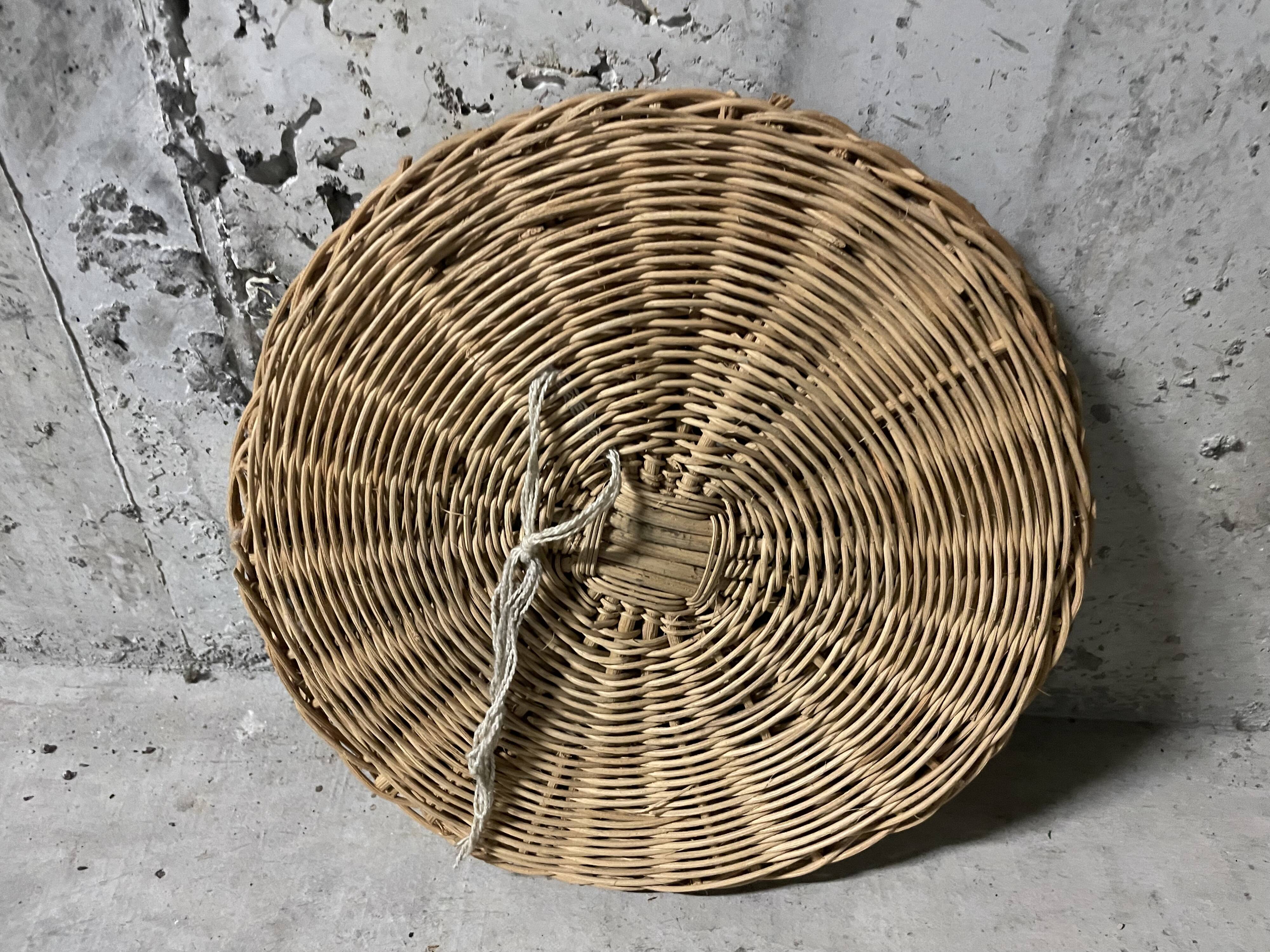 Wicker mirror from the 60s