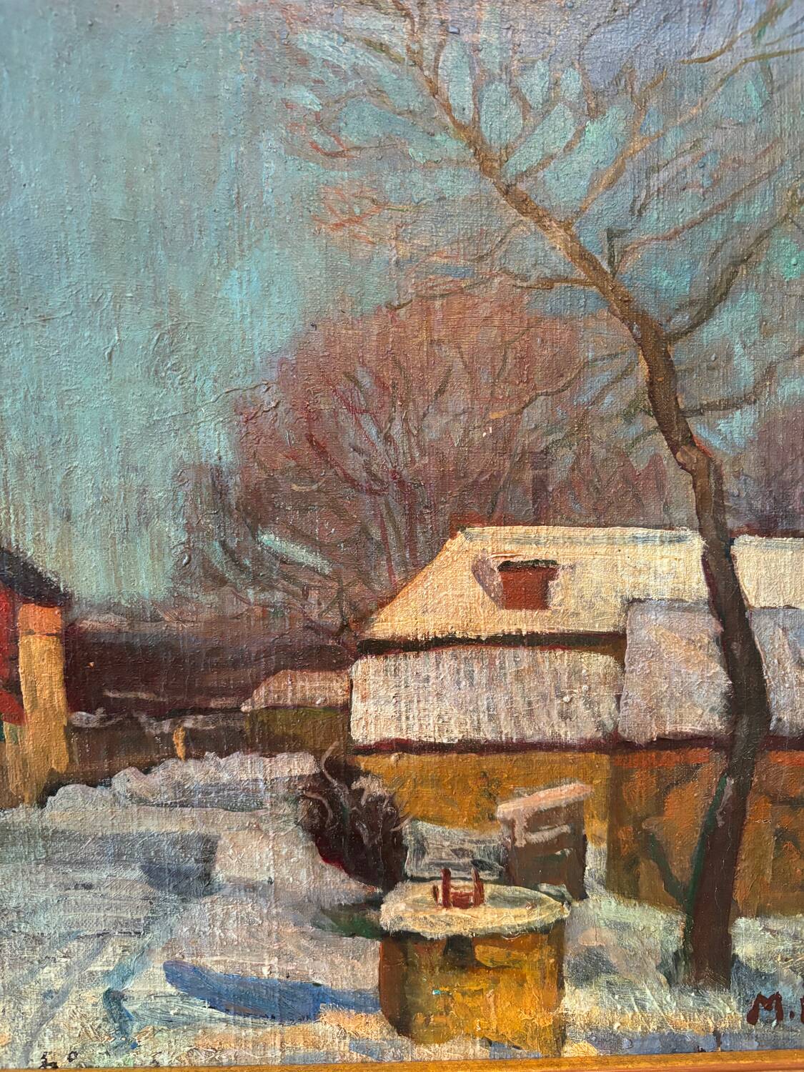 Village under the snow by Melnikov