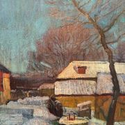 Village sous la neige signé Melnikov