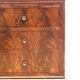 Louois Philippe chest of drawers with double ogees in mahogany and 19th century veneer