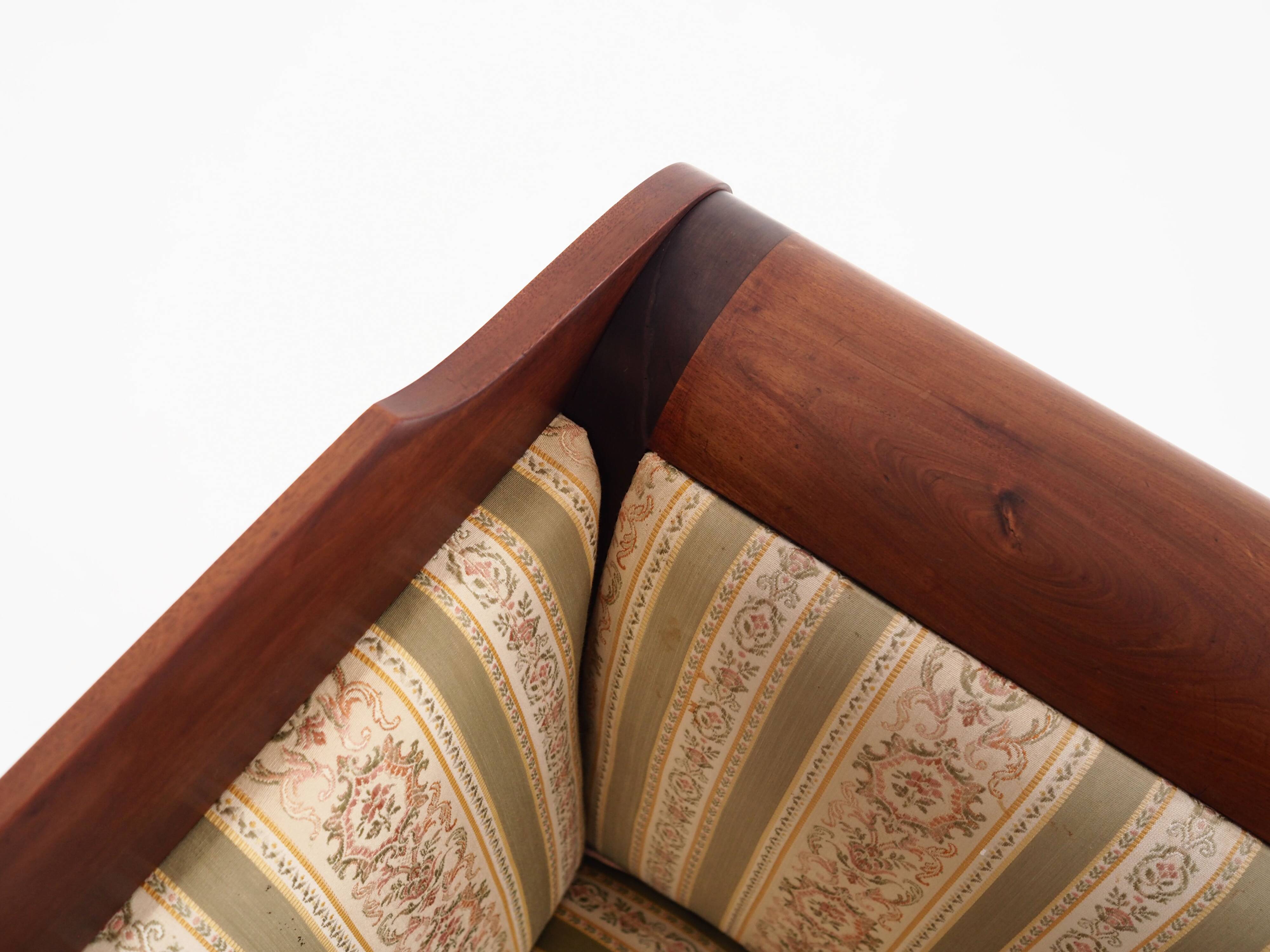 Empire-style mahogany canapé, French design, 1940s, made in Denmark.