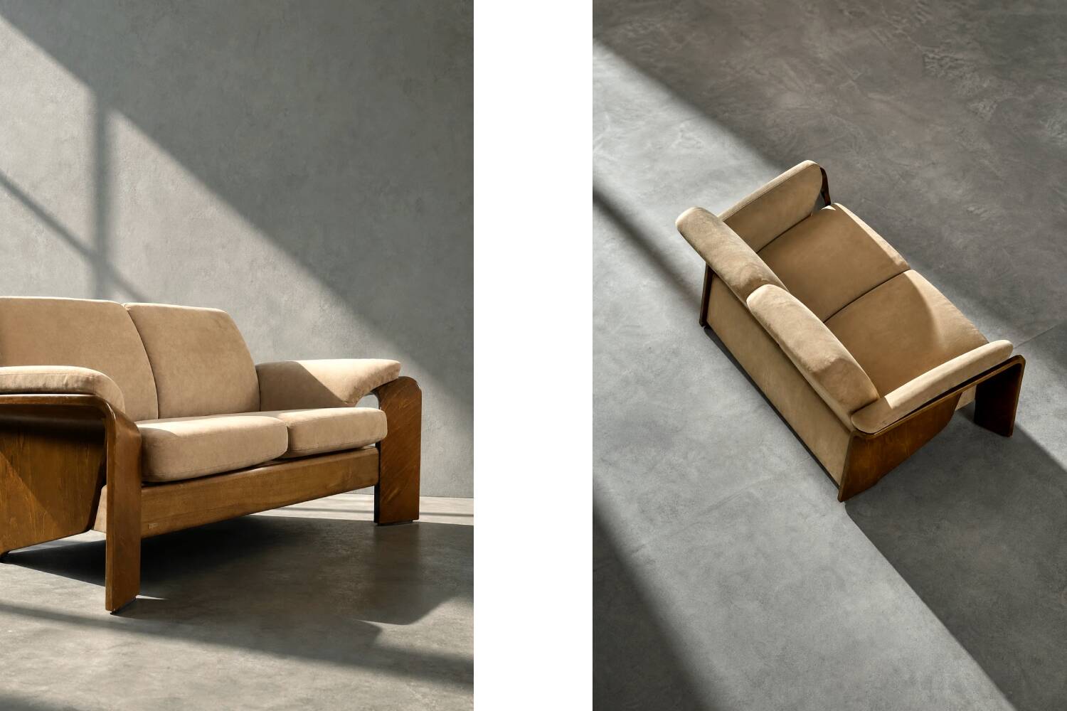 Canapé 2 places Pegasus Ekornes, Norvège années 50