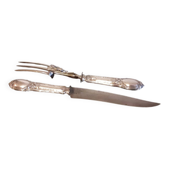Carving service / Silver sheaths with Minerva punches