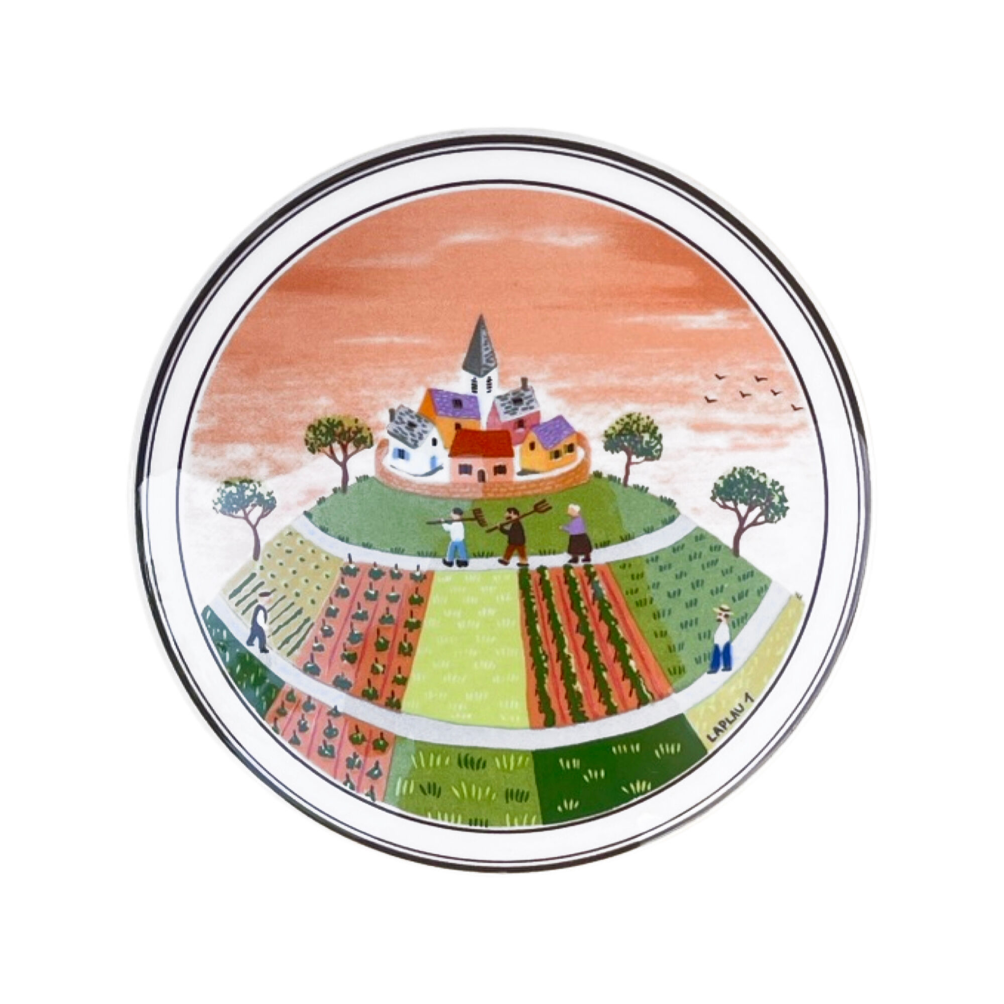 Jewelery box by Villeroy&Boch, designed by G. Laplau, Luxembourg, 1980s