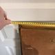 Antique Rectangular Wall Mirror Gold Wood Louis XV XVI Moulding 100x40cm