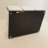 Art Deco black and white bakelite catchall