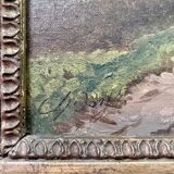 1870s french oil painting on canvas