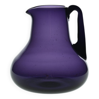 Blown glass carafe by Claude Morin, circa 1975