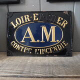 Unglazed metal insurance plate