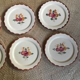 Série de 8 assiettes à dessert