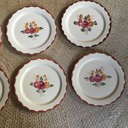 Series of 8 dessert plates