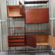 Library, 60s teak shelf on feet
