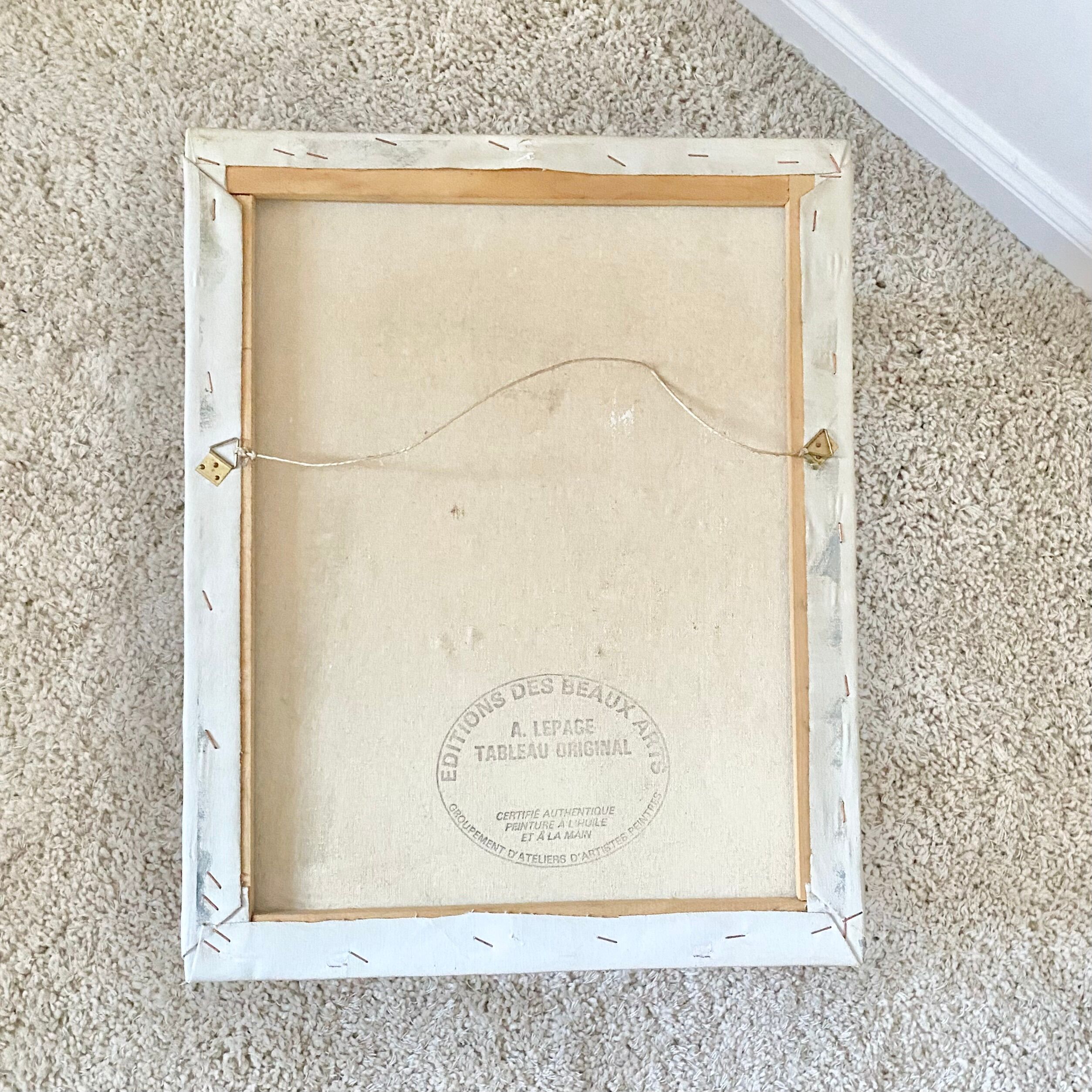 Painting flowers on canvas signed Helman