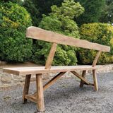 Wooden bench design brutalism