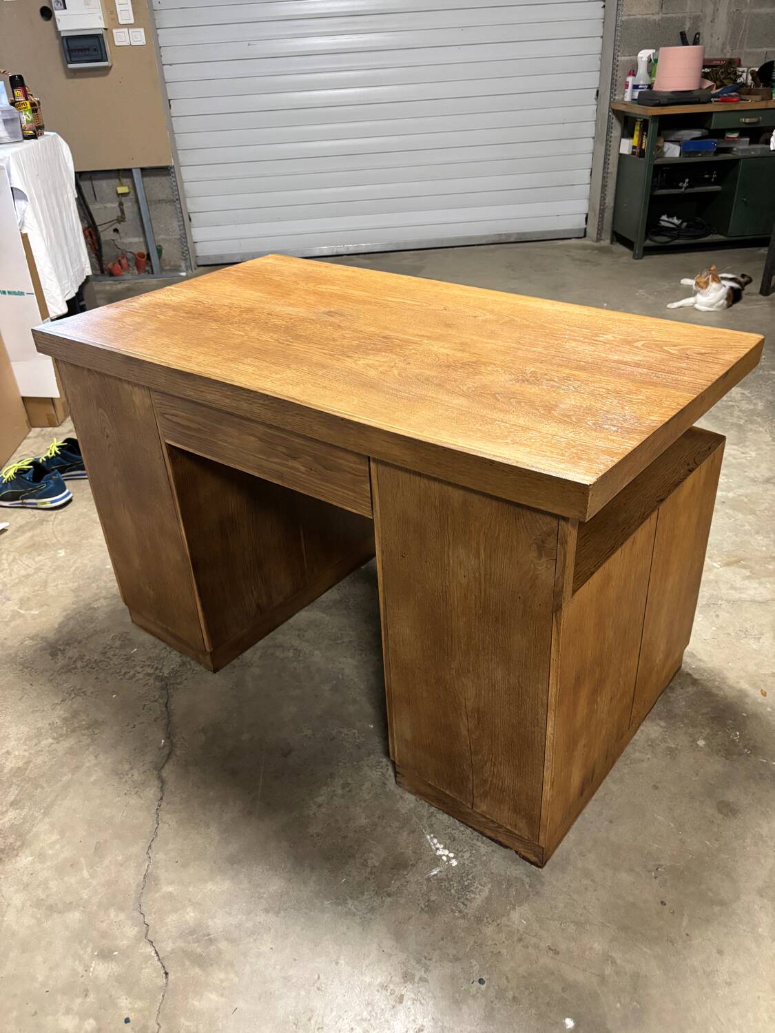 Solid wood desk