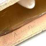 Art deco ceramic table lamp, Andre Fau Boulogne France circa 1940s