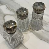 Silverware and chiseled glass sugar confectionery