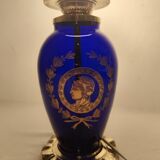 Lámpara de mesa de cristal. España, 1940s.