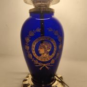 Lampe de table en verre. Espagne, années 1940.