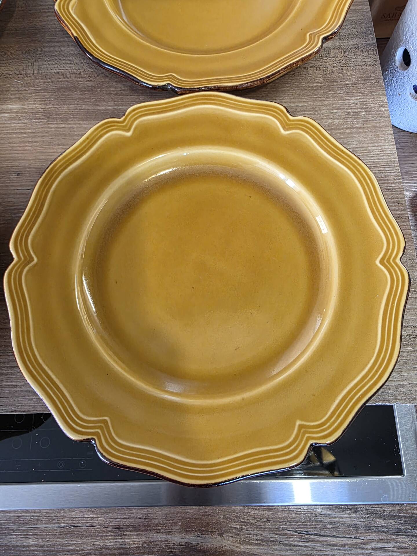 4 assiettes Dieulefit milon terre vernissée