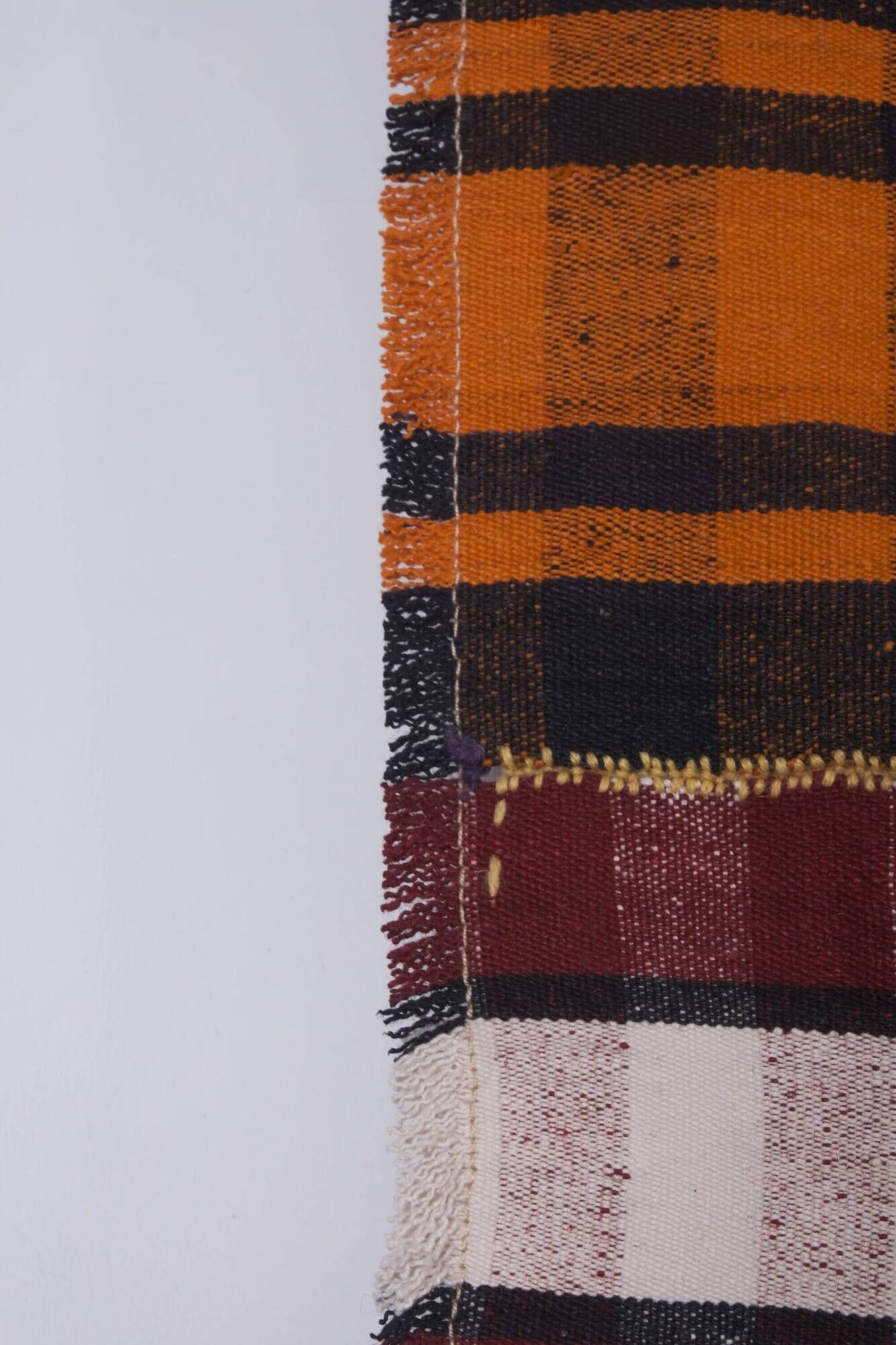 Vintage Turkish hallway rug 135x487 cm