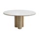 Round dining table in travertine – Ø 140 cm