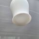 Opaline glass tulip pendant light