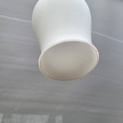 Opaline glass tulip pendant light
