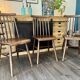 Trio de chaises bistrot fanett d'Ilmari Tapiovaara