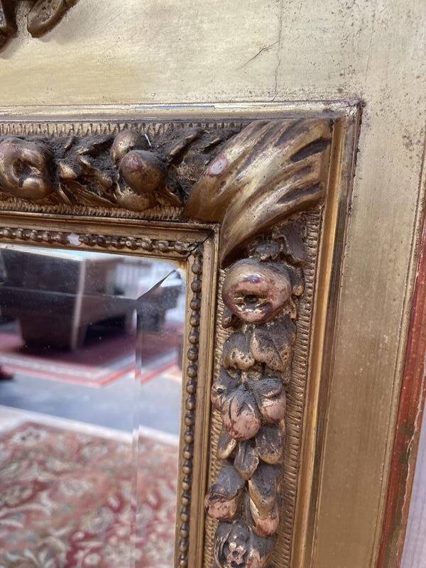 Miroir - Trumeau style Louis XVI époque  Napoléon III