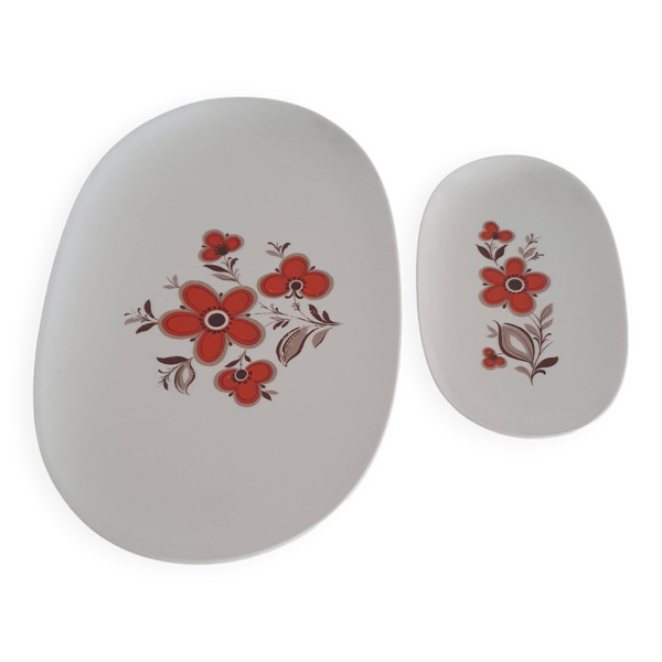 Lot de deux plats de service vintage - Porcelaine Arzberg Germany