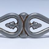 Six Huwil metal handles for neo-classical drawers from the 60s