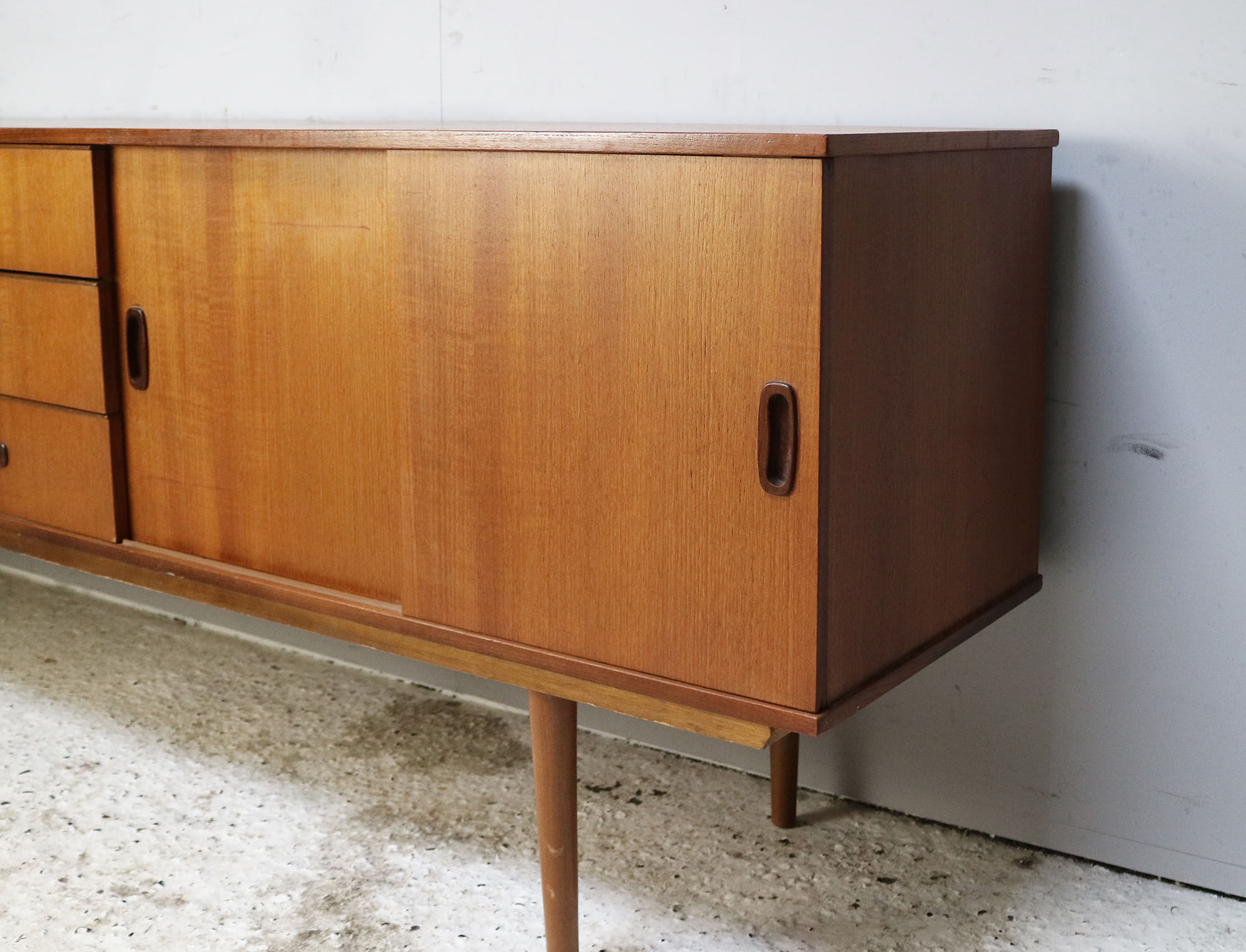 1970’s Mid century long English sideboard