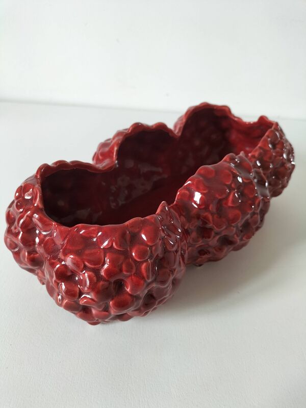 Cache-pot triptyque De Bruyn Fives Lille rouge n°4709
