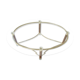 70s oval coffee table