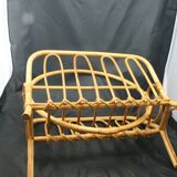 Vintage bamboo magazine holder