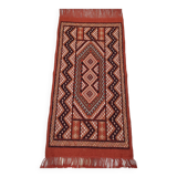 Hand-woven margoum rug in natural wool