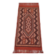 Hand-woven margoum rug in natural wool