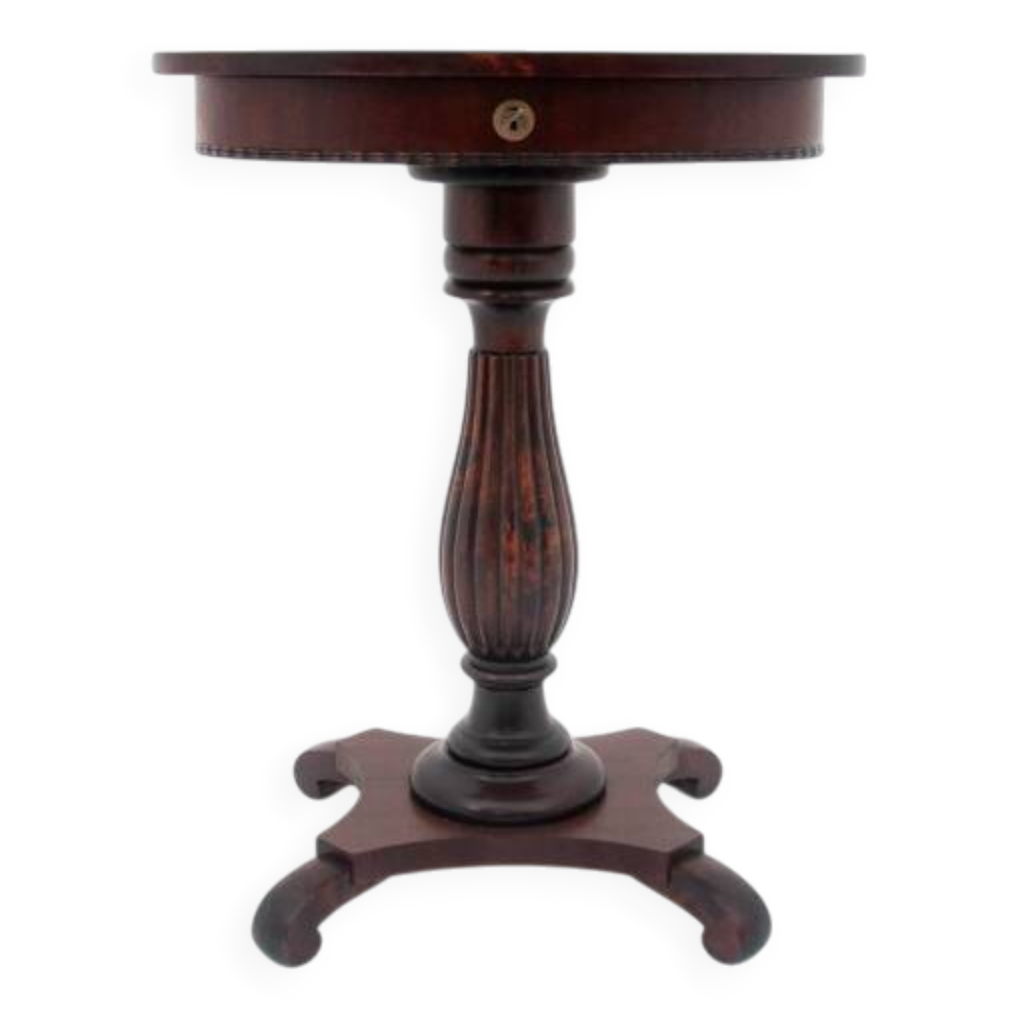 Antique thread table, Northern Europe, around 1860. After renovation.