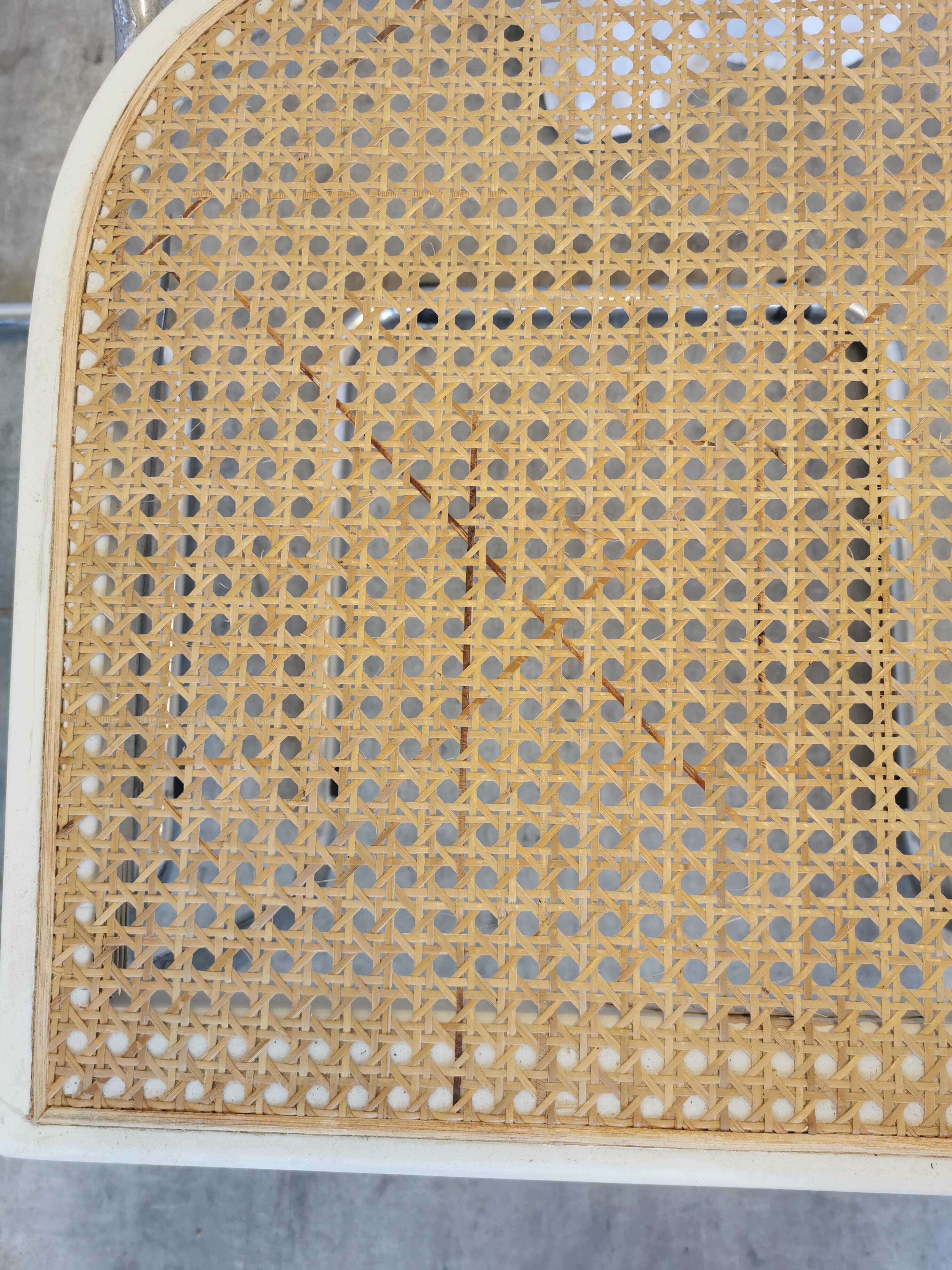 Ensemble de 2 chaises Cesca vintage de Marcel Breuer : chaises de salle à manger en osier style Mid-Century Modern