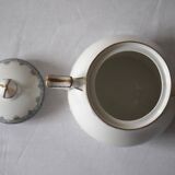 White Limoges porcelain sugar bowl/sugar pot