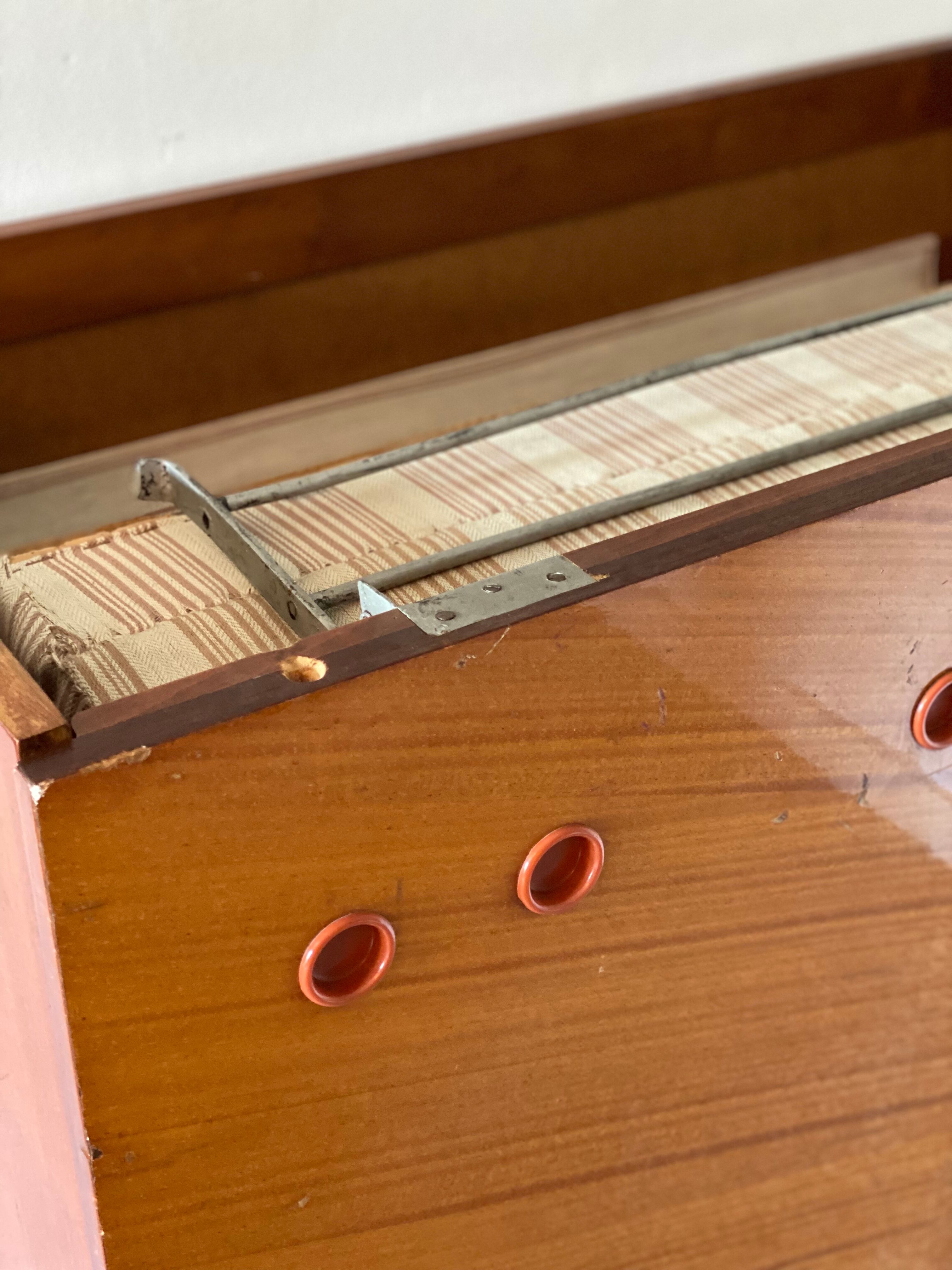 Vintage hungarian foldaway hidden bed with table