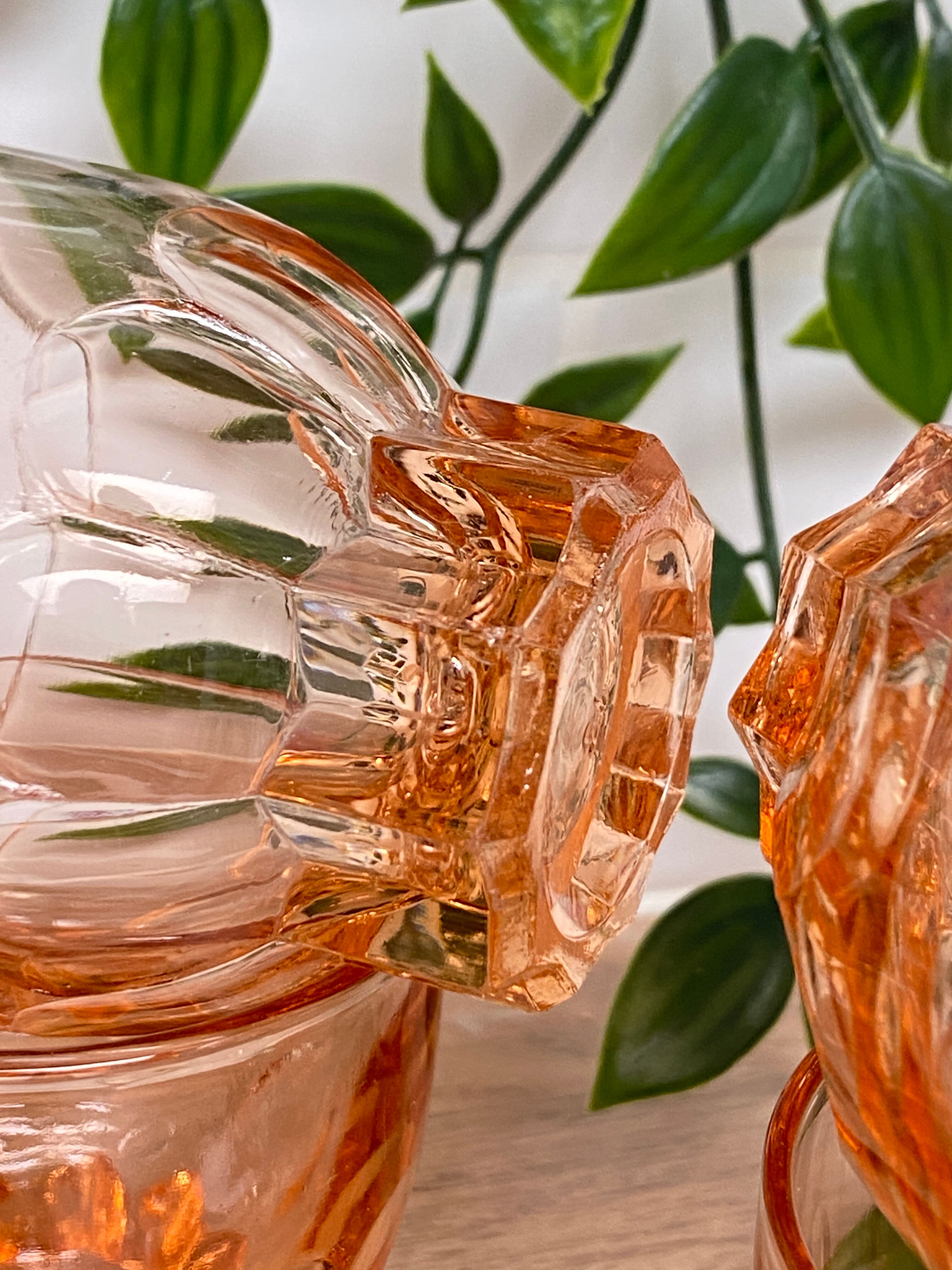 Set of 6 Luminarc pink star lenses