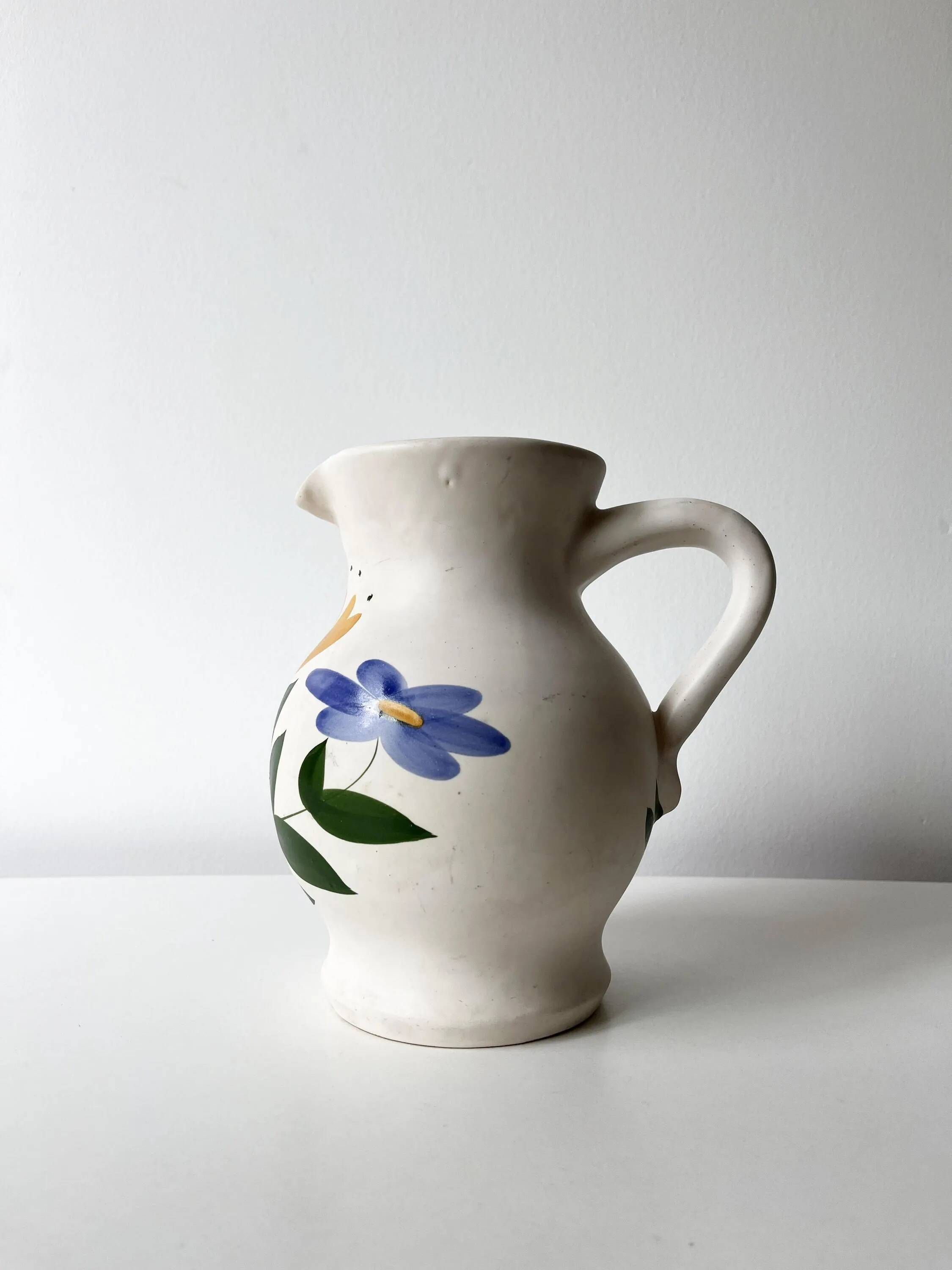 Ceramic carafe or jug 1960 Marais Pottery